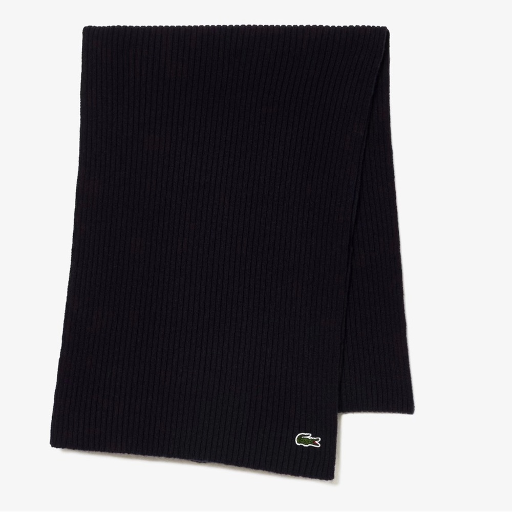 Unisex Lacoste Ribbed Scarf